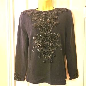 Vintage Peter Lynne Beaded Sweater